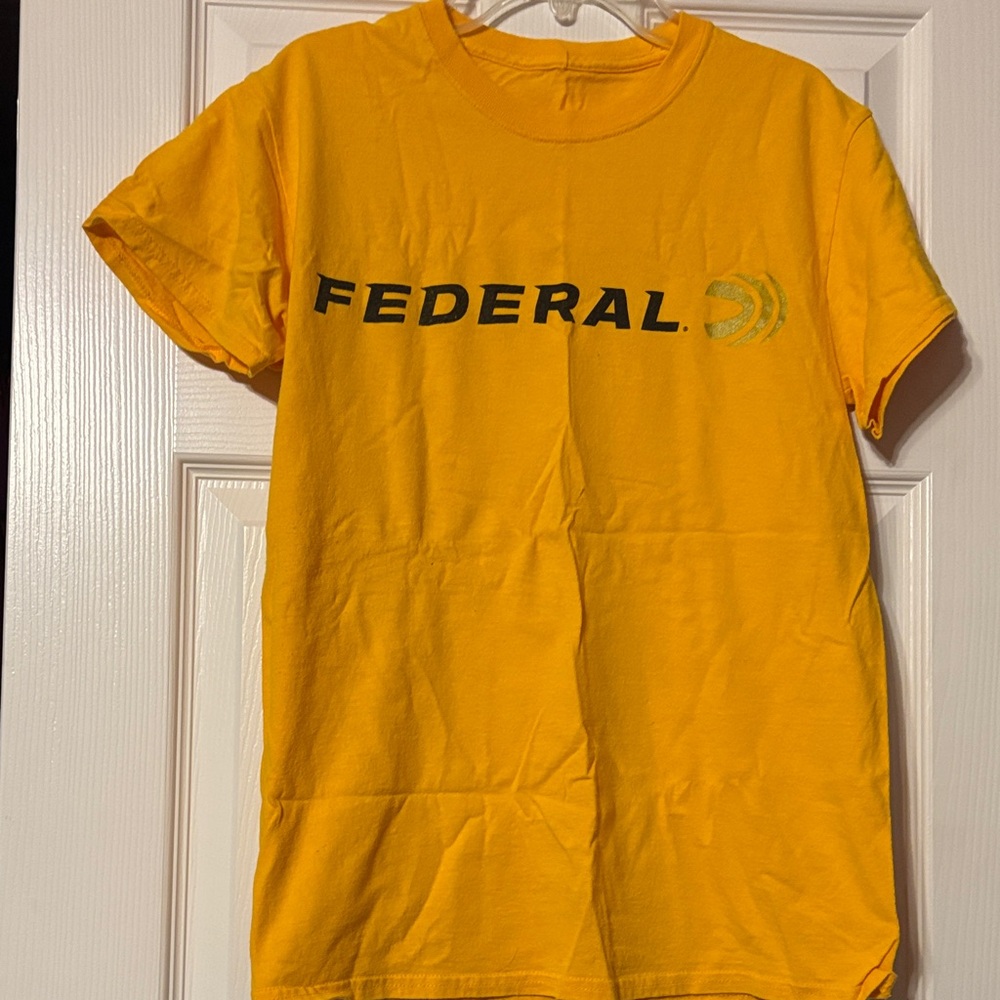 Yellow Federal Logo T-Shirt size small
